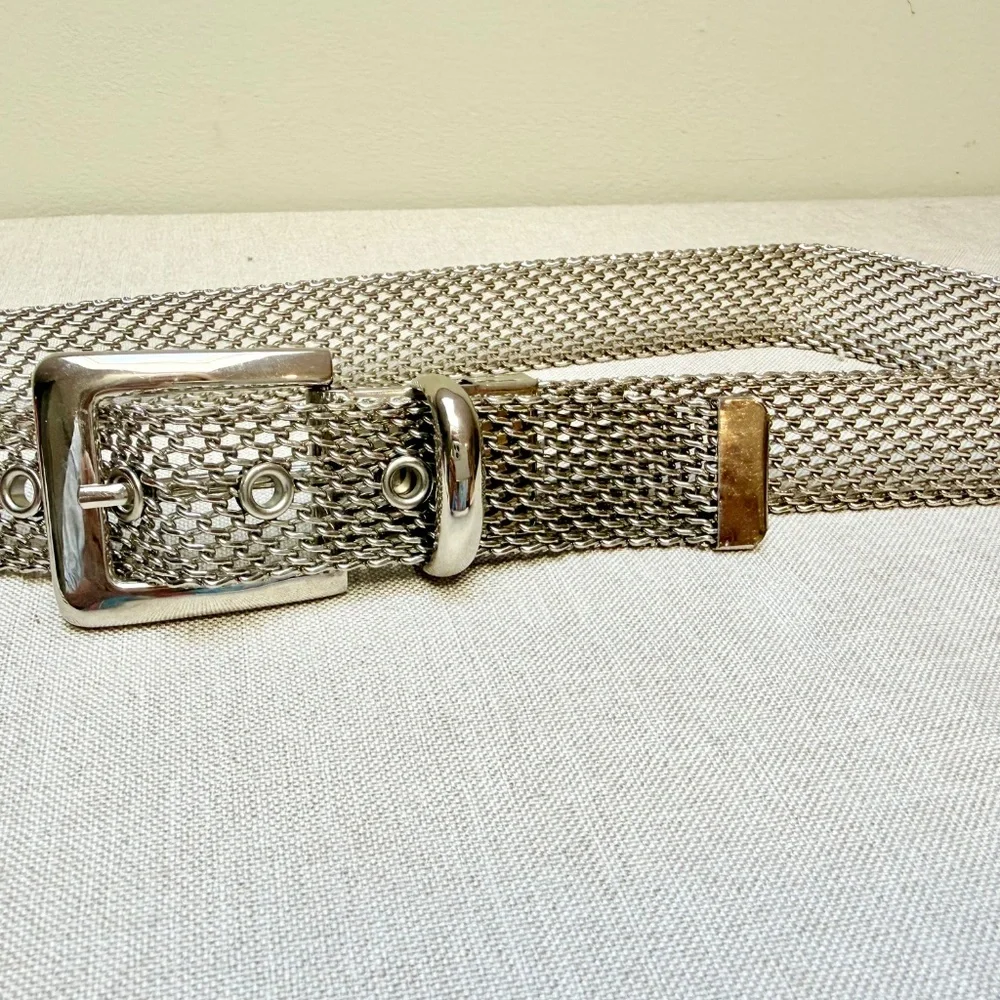 Silver Mesh Chain Belt Size Medium